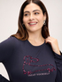 T-shirt with sequin dachshund and lettering image number 3
