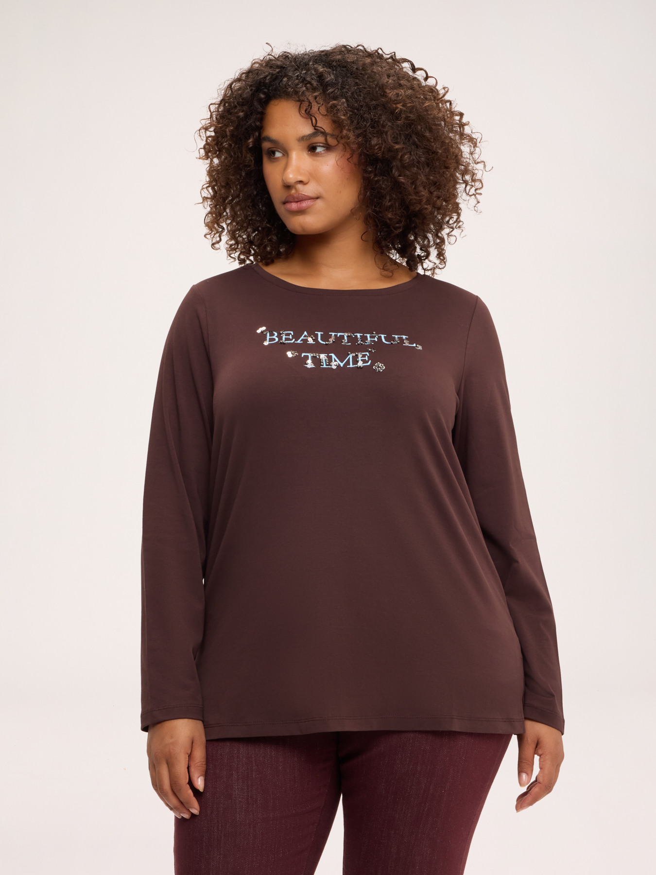 T-shirt en jersey de coton Beautiful Time image number 0