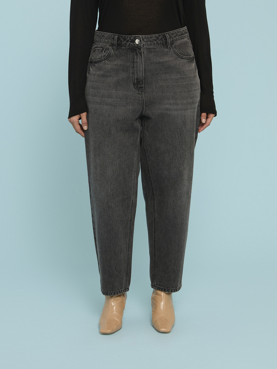 Jeans Mom Fit lavado oscuro