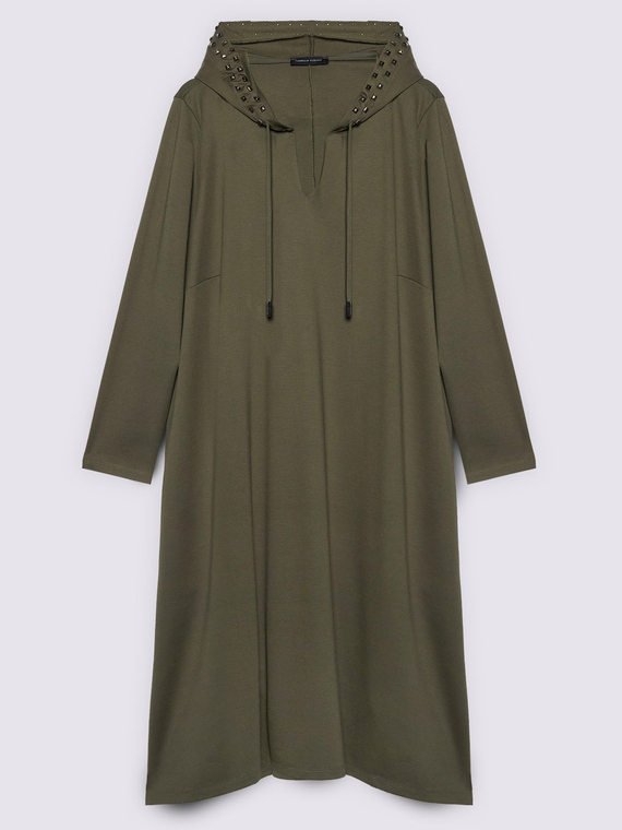 Robe longue &agrave; capuche