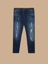 Boyfit-Jeans mit Rissen und Stickerei image number 3