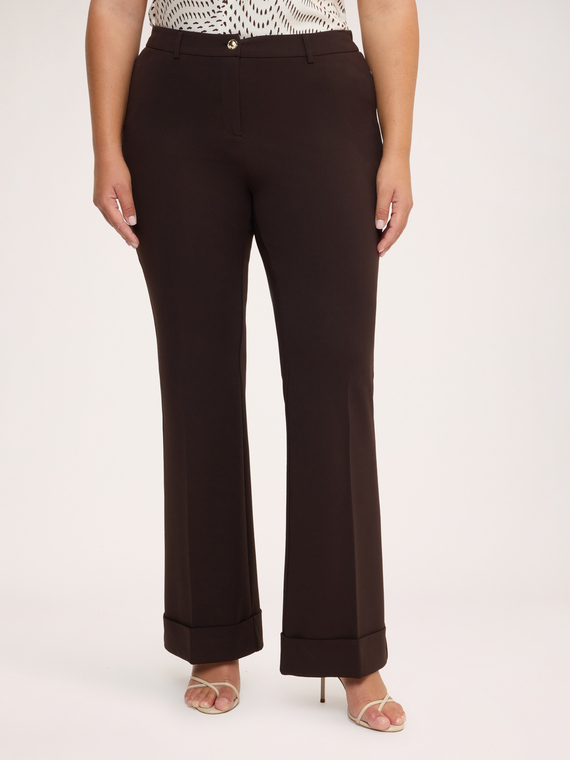 Pantaloni Flare in tessuto stretch
