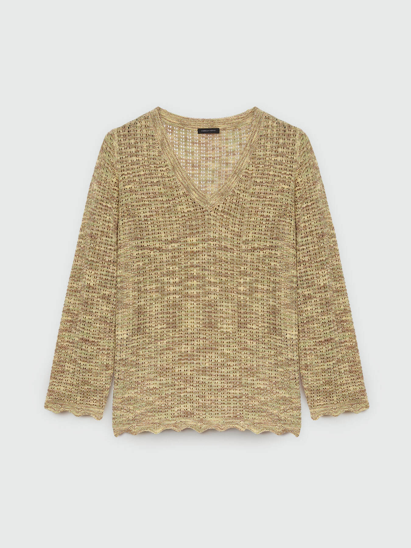 M&eacute;lange V-neck sweater image number 5