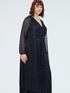 Pleated lurex cover-up cardigan image number 2