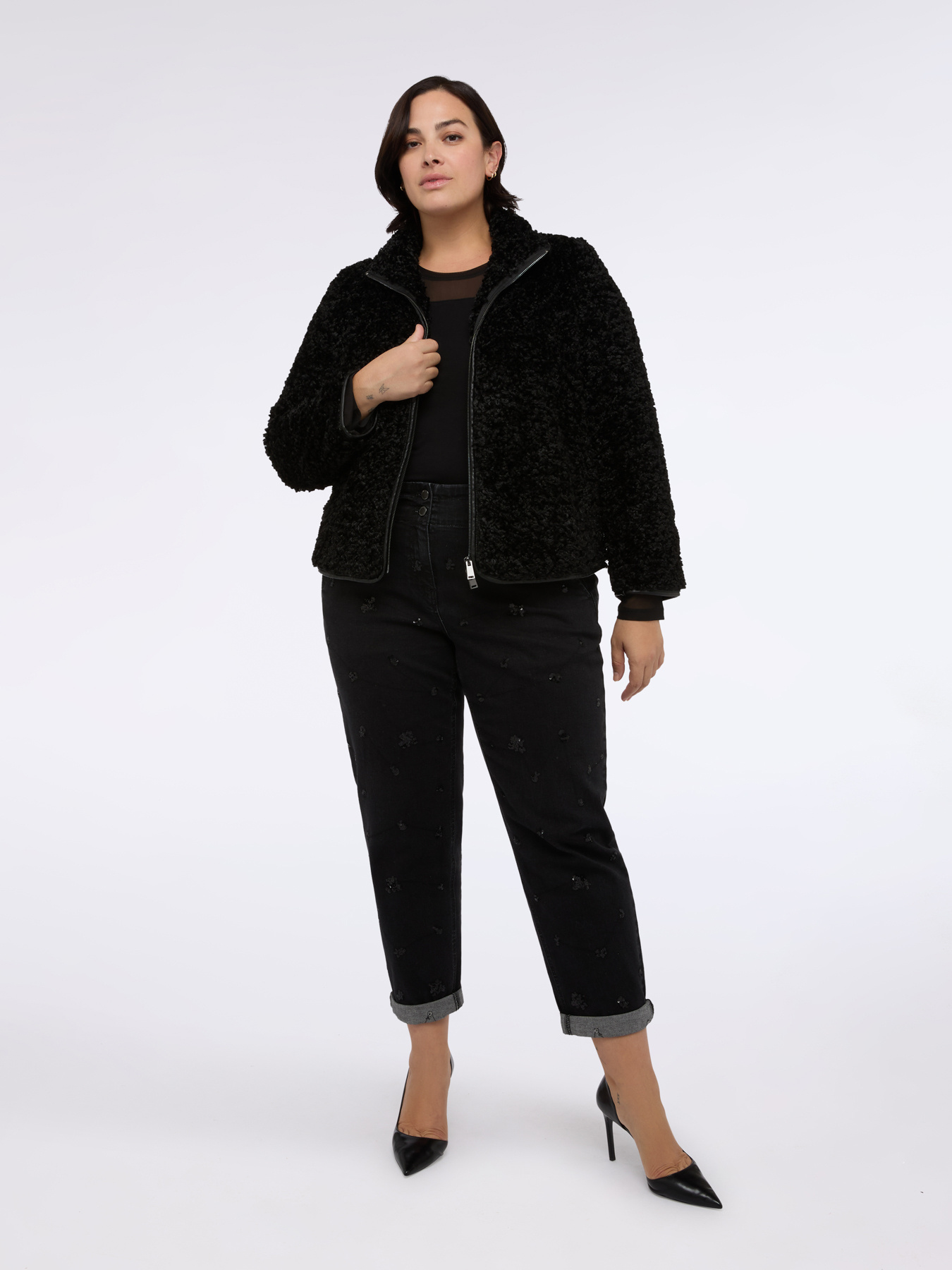 Veste teddy avec zip image number 0