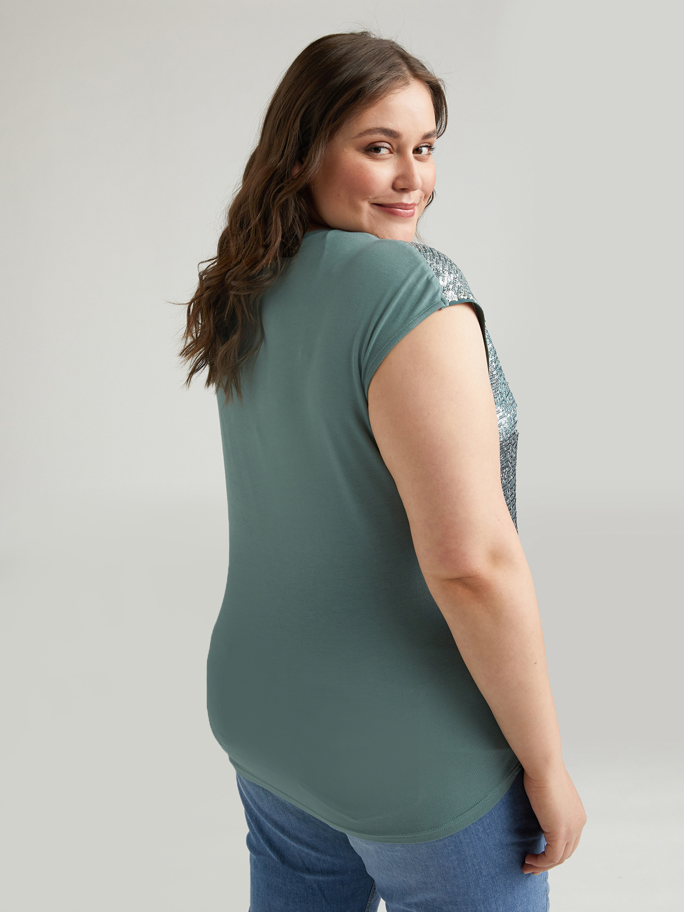 D&eacute;grad&eacute; sequin top image number 1