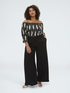 Wide Leg Hose mit Kordelzug in der Taille image number 0