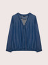 Tencel blouse with tie detail image number 4