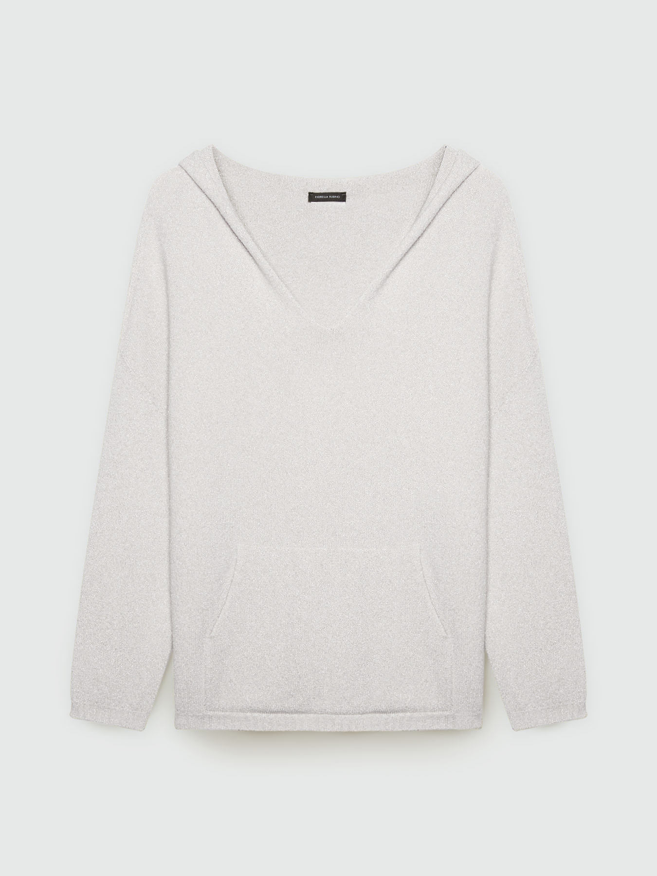 Lurex sweater with hood image number 4