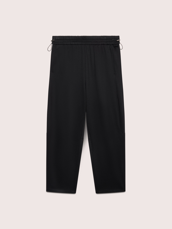 Balloon trousers in stretch fabric
