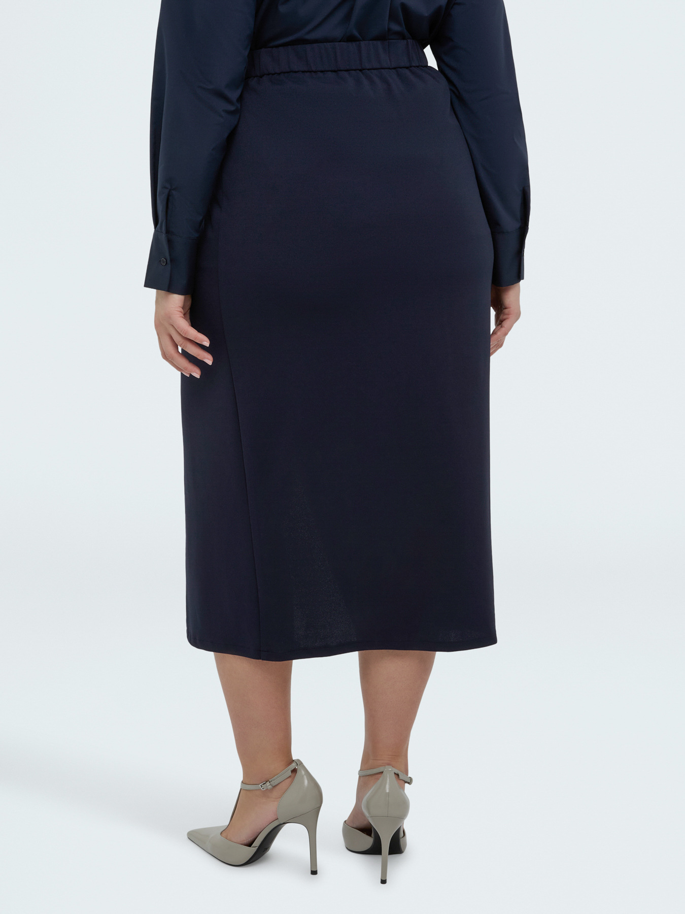 Long skirt with wrap closure image number 1