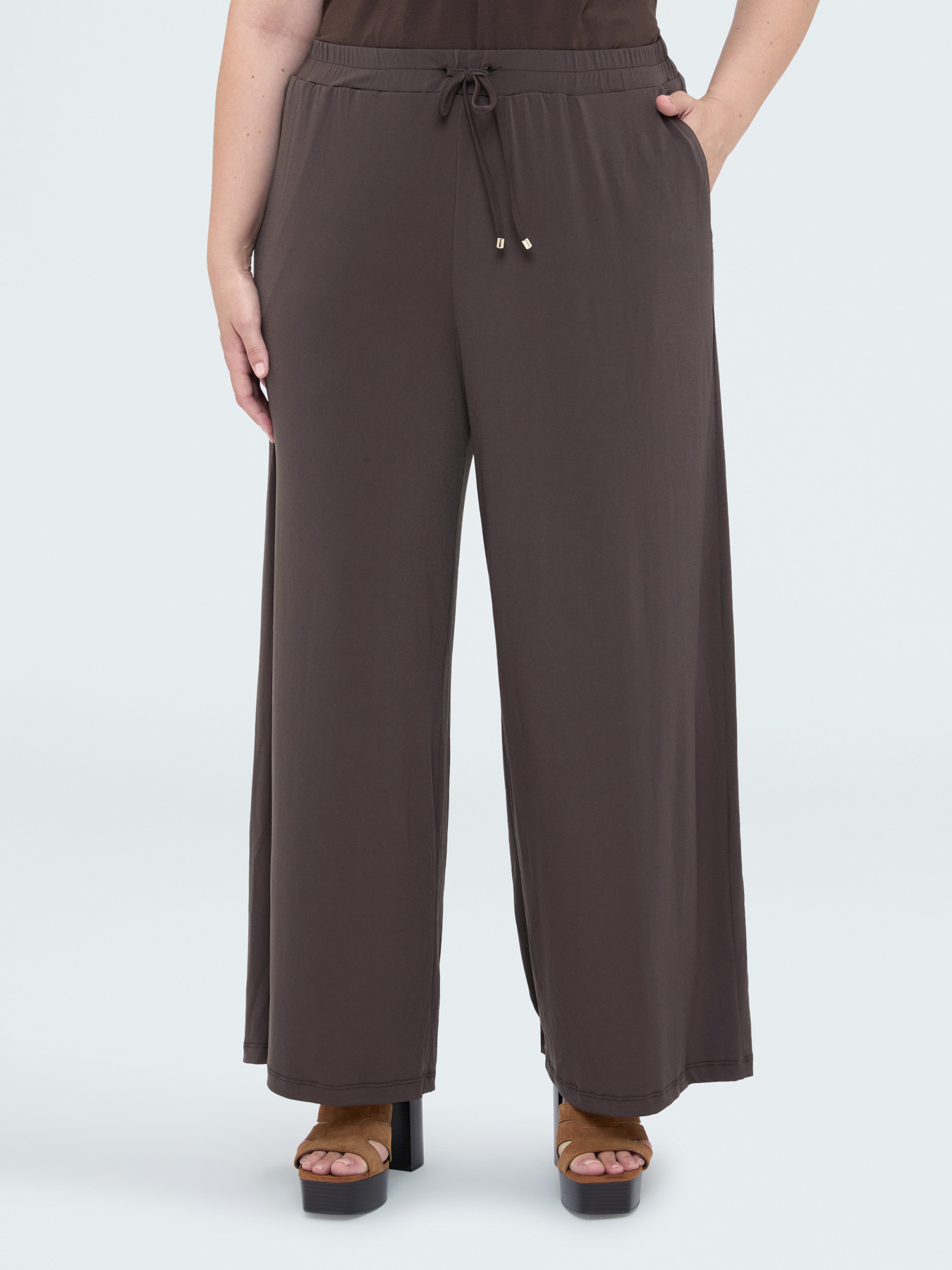 Palazzo pants in jersey image number 2