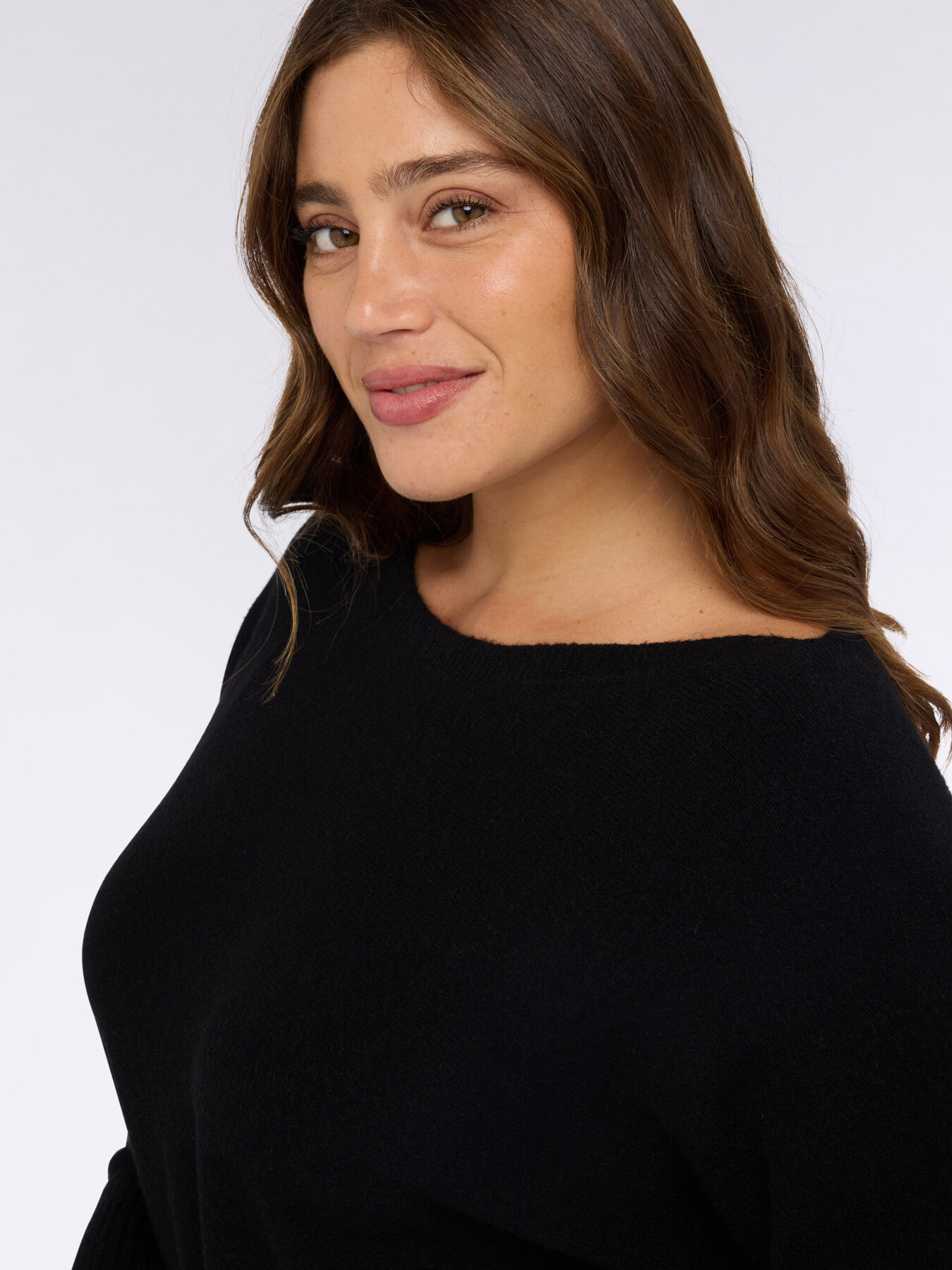 Pull ras-du-cou en m&eacute;lange viscose image number 3