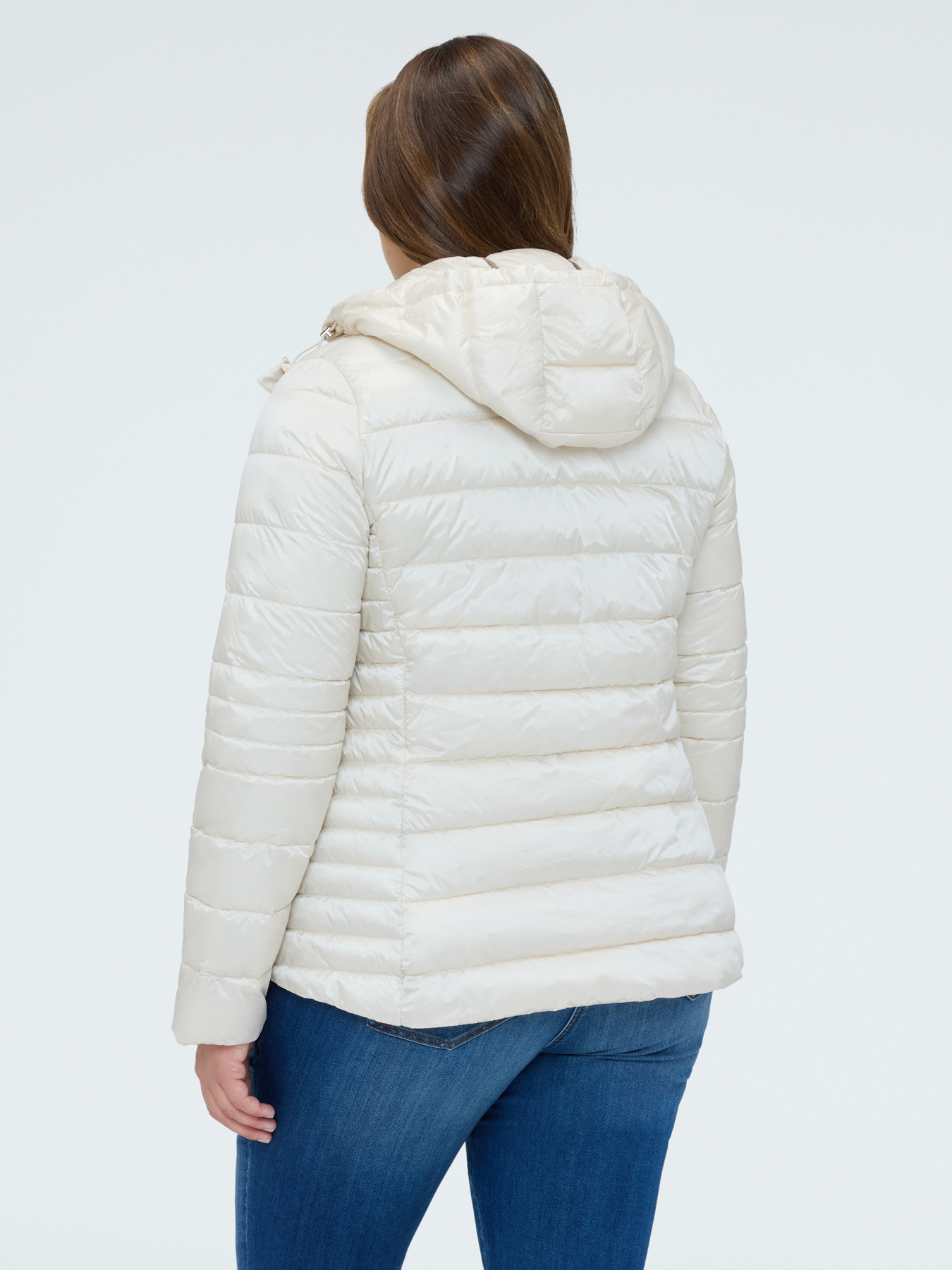 Quilted down jacket with detachable hood image number 1