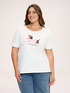 Cotton t-shirt with dachshund print image number 0