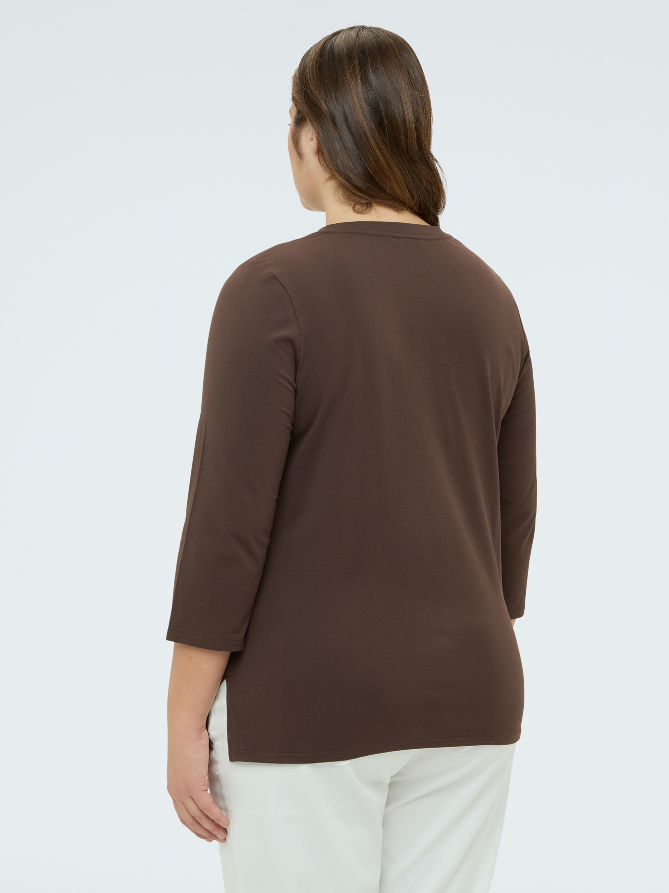 Jersey t-shirt with floral appliqu&eacute;s image number 1