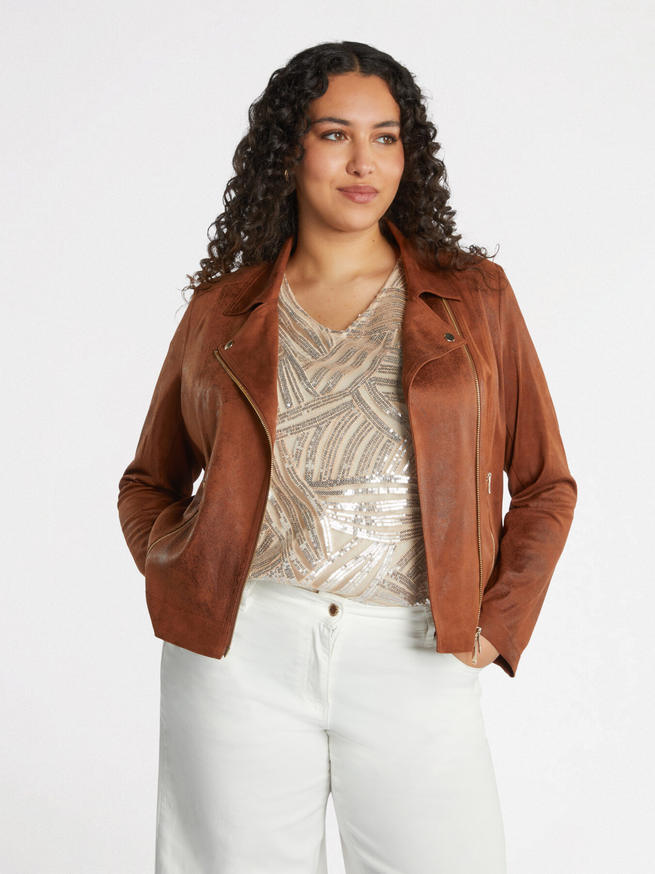 Biker-Jacke in Used-Optik image number 2