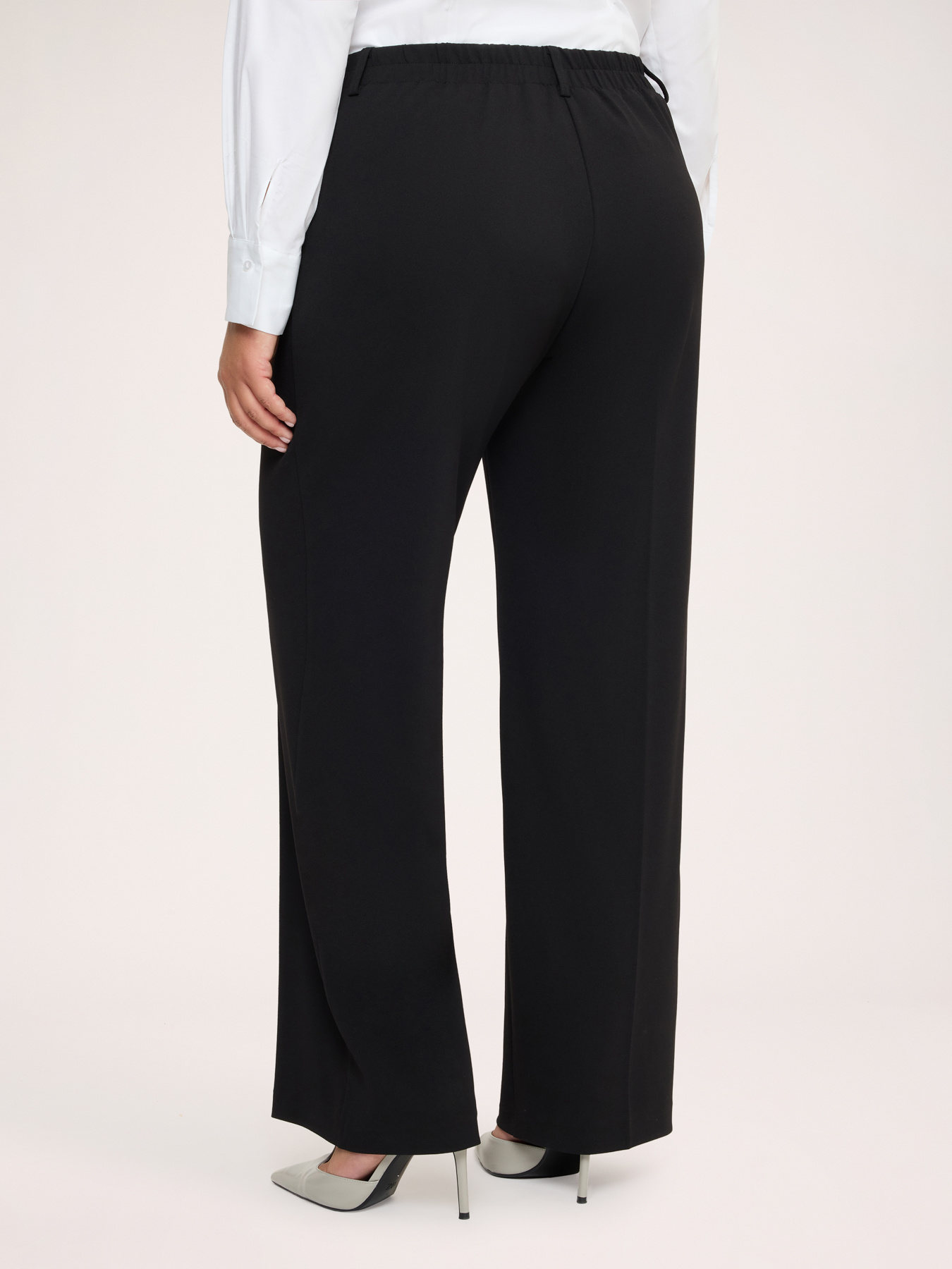 Wide Leg Pants in stretch fabric image number 1