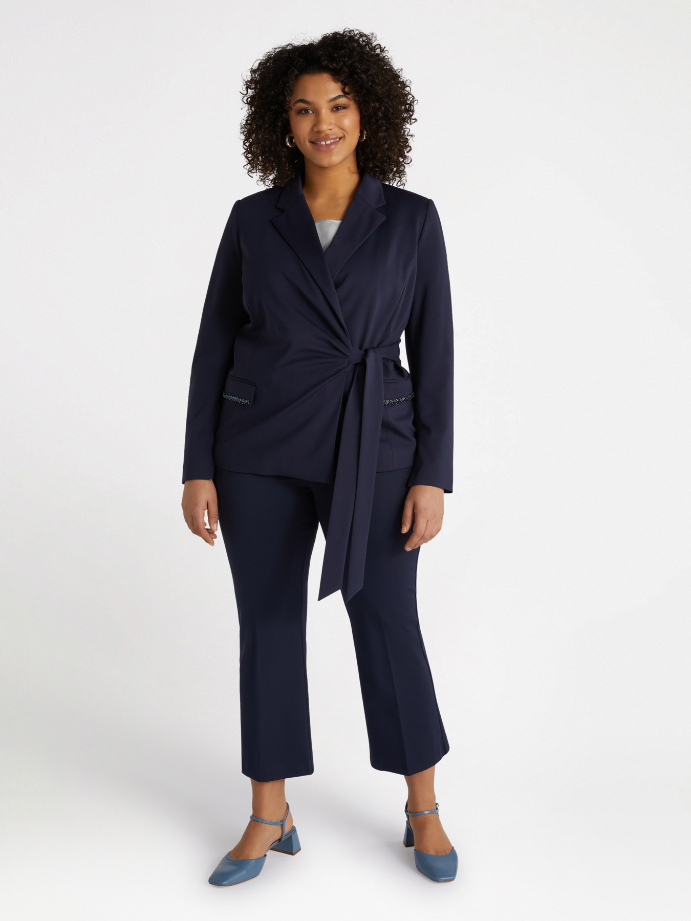 Pantalon kick flare en maille Milano image number 2