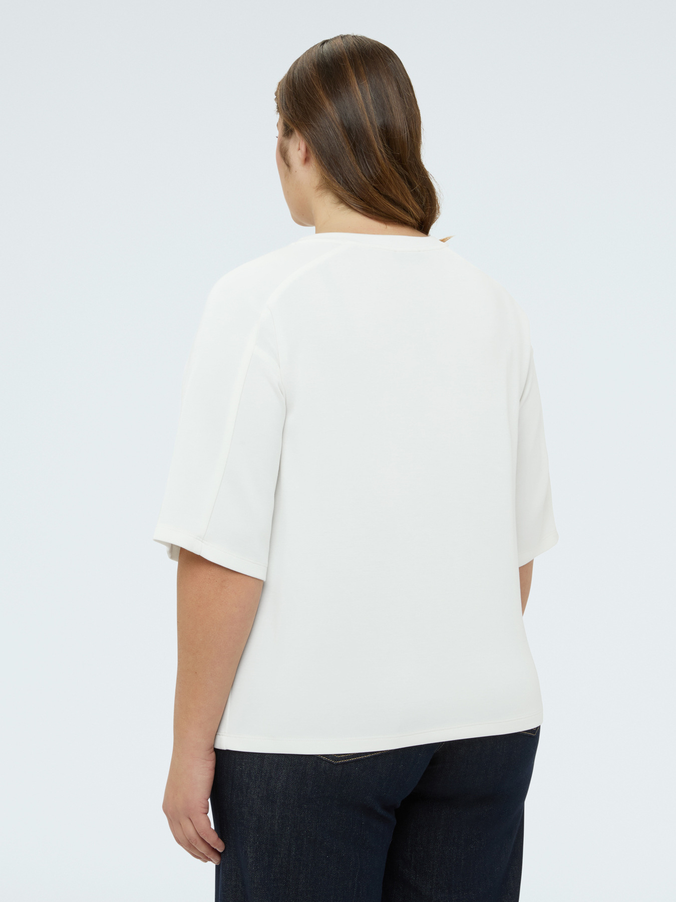 Sweatshirt with neckline embellishments image number 1