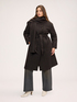 Wool-blend coat with waist belt image number 0