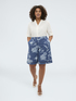 Boxy shirt in linen and viscose blend image number 2