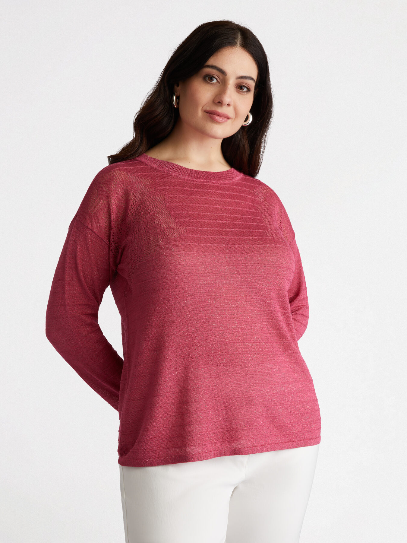 Pullover mit Blumenmusterverzierung image number 2