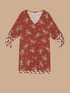 Kleid aus Georgette mit Kaschmir-Aufdruck image number 3