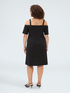 Kurzes Off-Shoulder-Kleid aus Milano-Strick image number 1