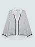 V-neck striped shirt image number 5