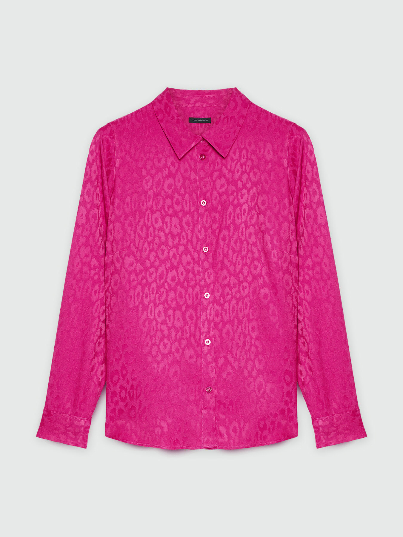 Jacquard-Hemdbluse mit Animalier-Motiv image number 4