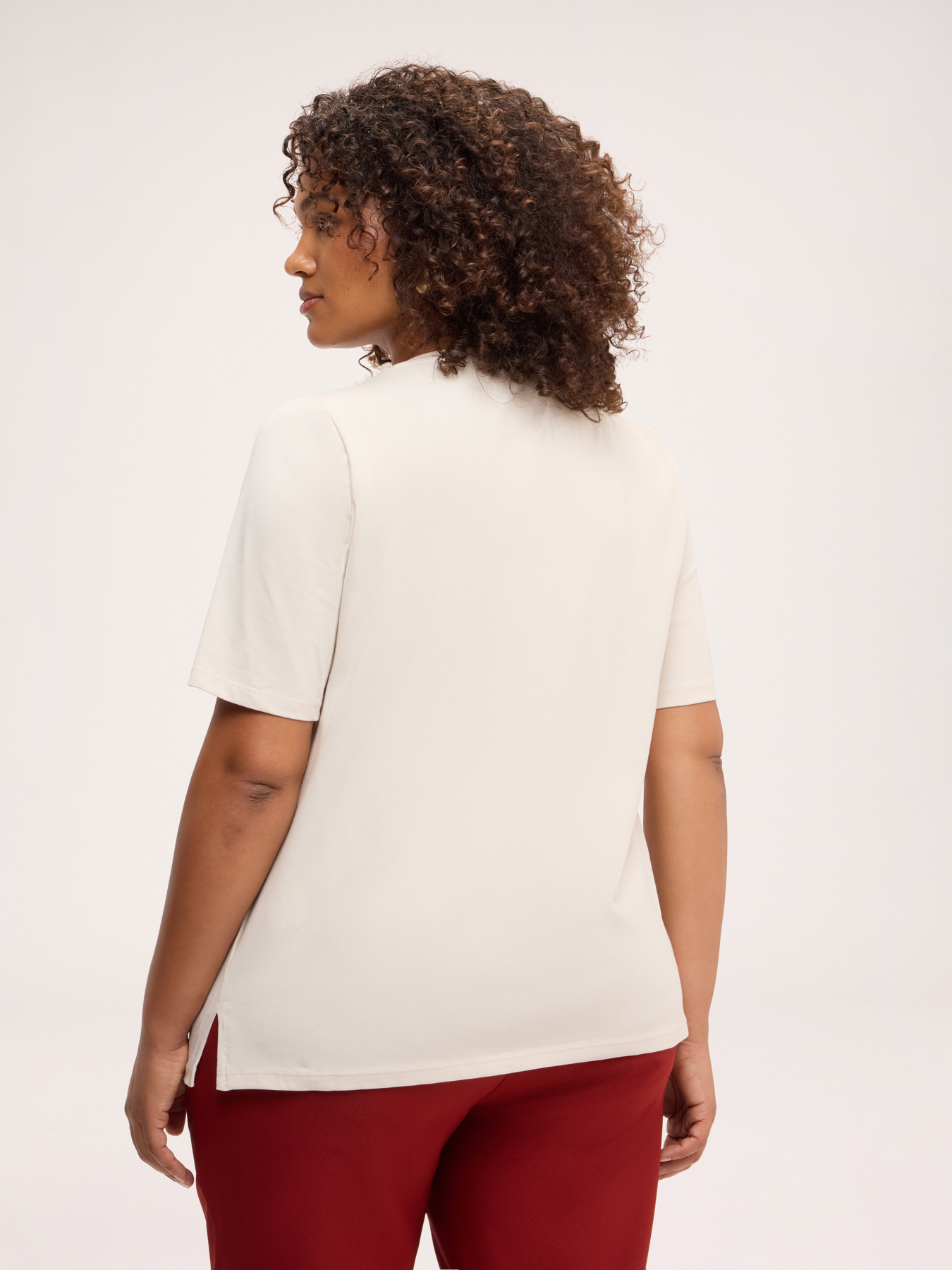Cotton t-shirt with lettering image number 1