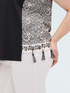 Two-tone top with tassels image number 3