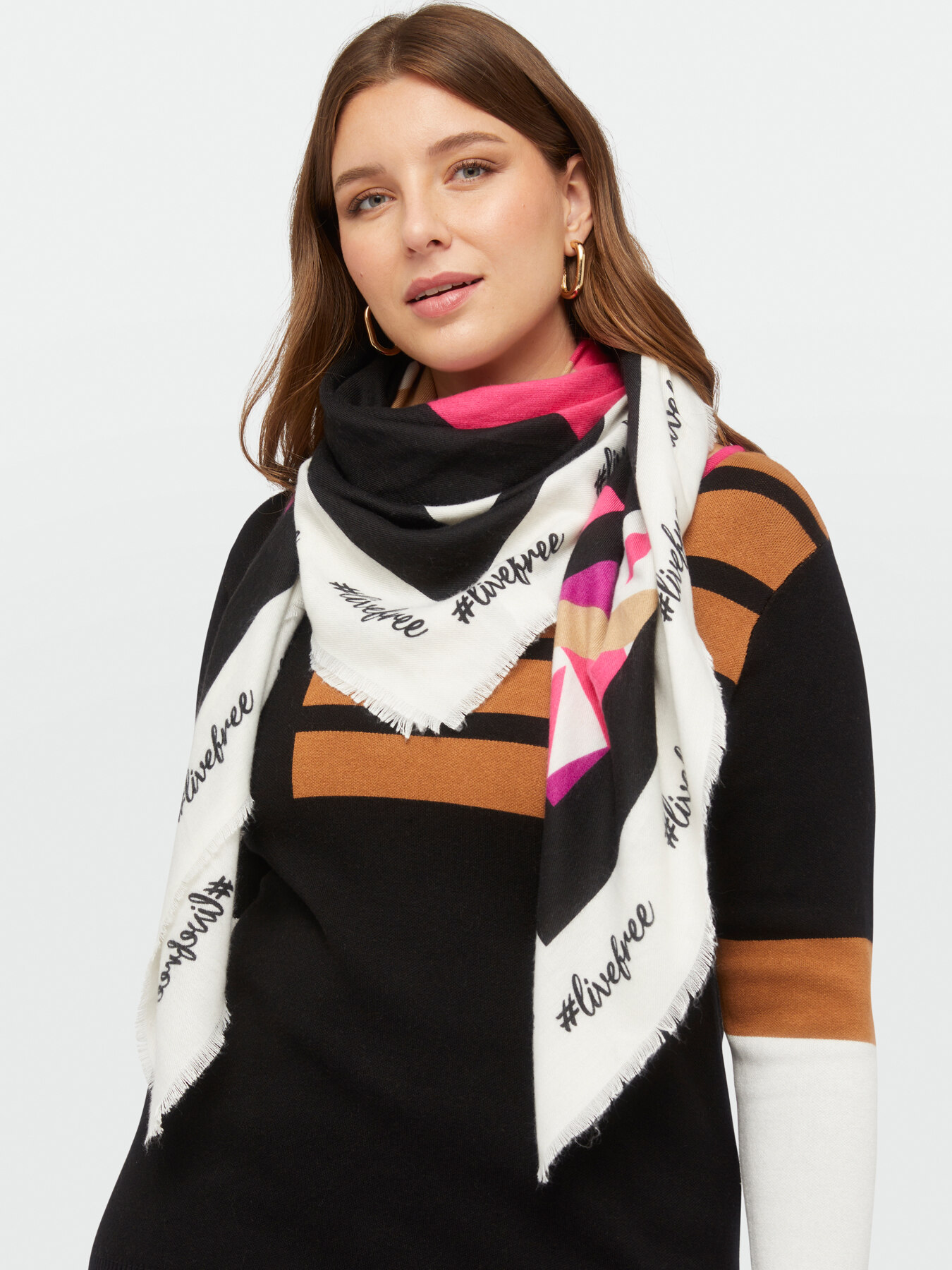 Mit Logos bedruckte Stola image number 1