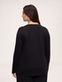 Two-material long-sleeved T-shirt image number 1