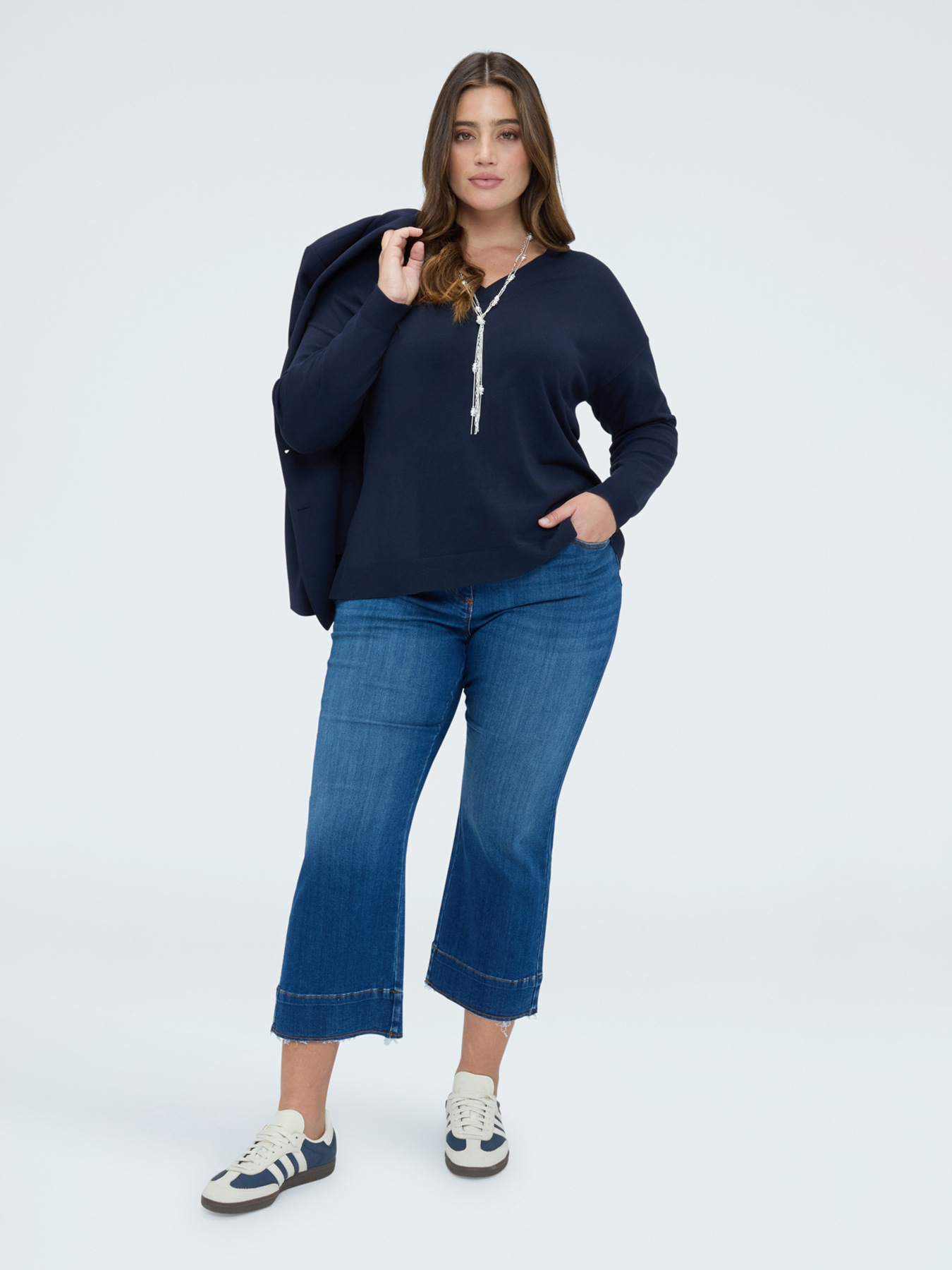 Kick Flare Jeans blue wash washed effect image number 1