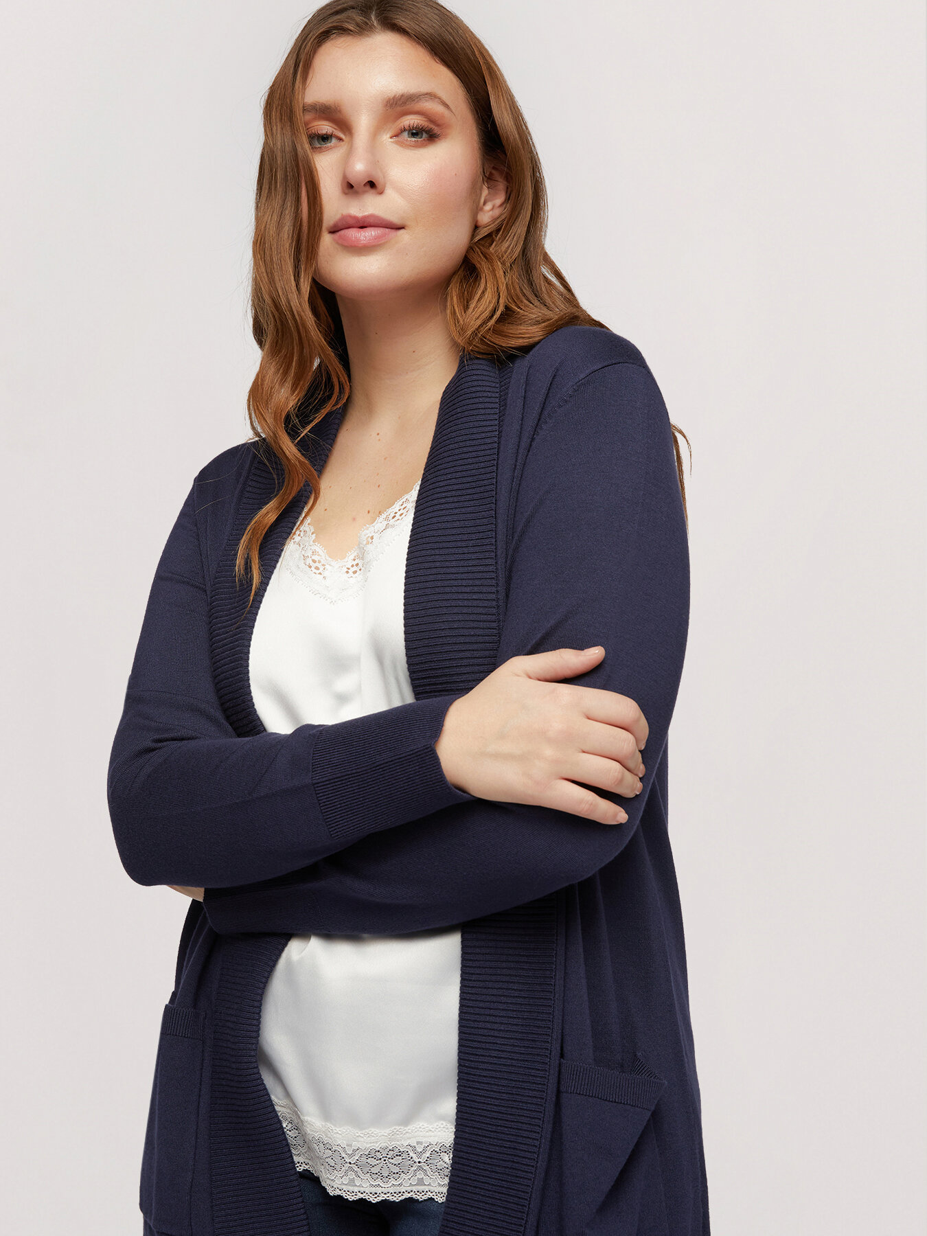Long soft viscose cardigan image number 2