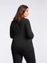 T-shirt con arricciatura e pizzo image number 1