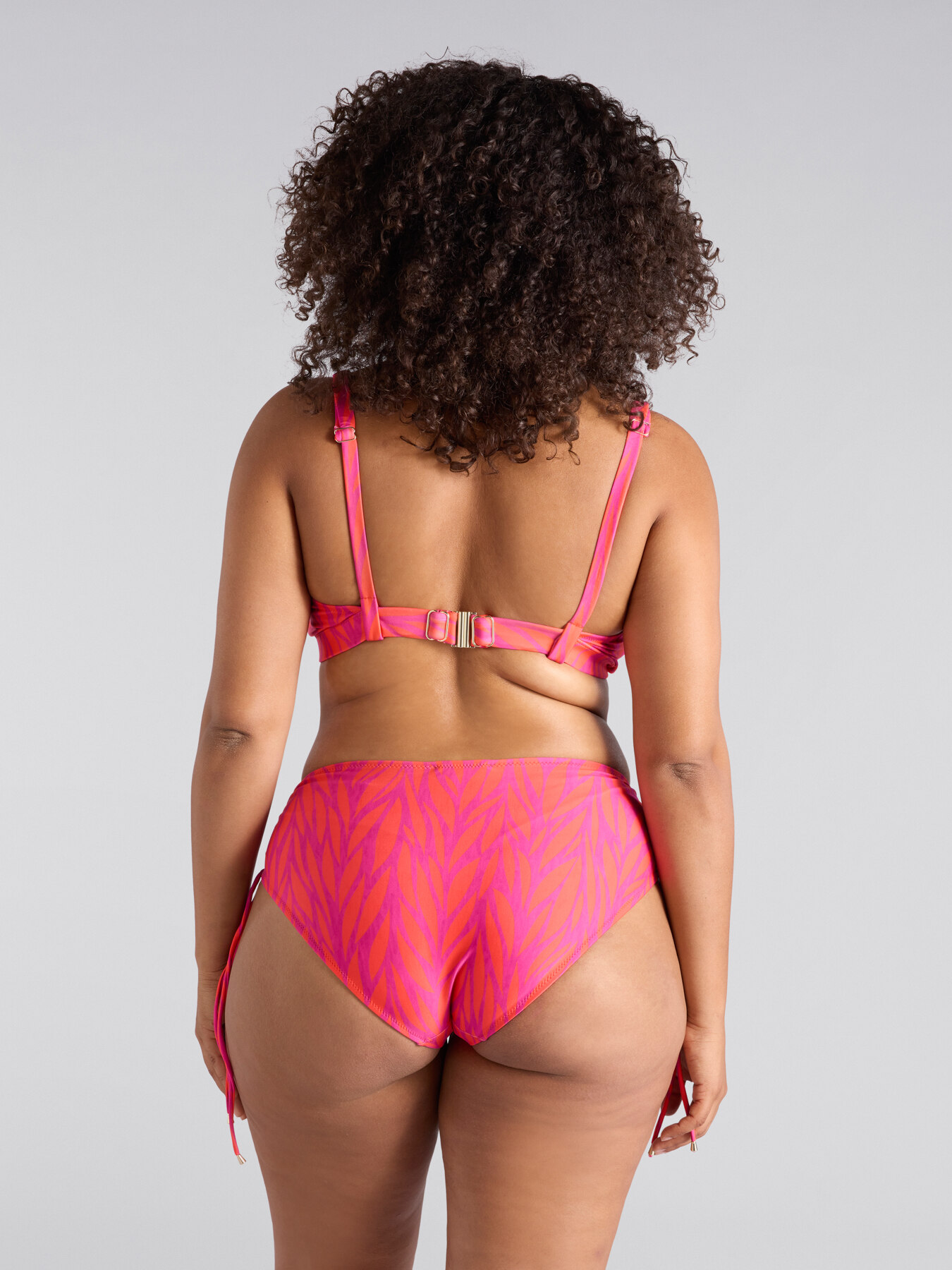 Bikini fucsia stampa foliage image number 1