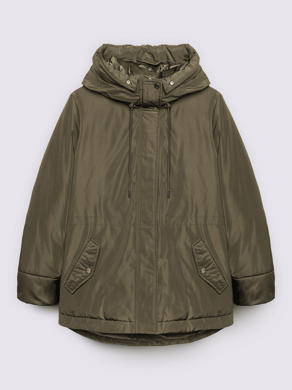 Parka con cappuccio peluches