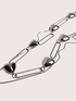 Multi-chain necklace with embossed hearts image number 1