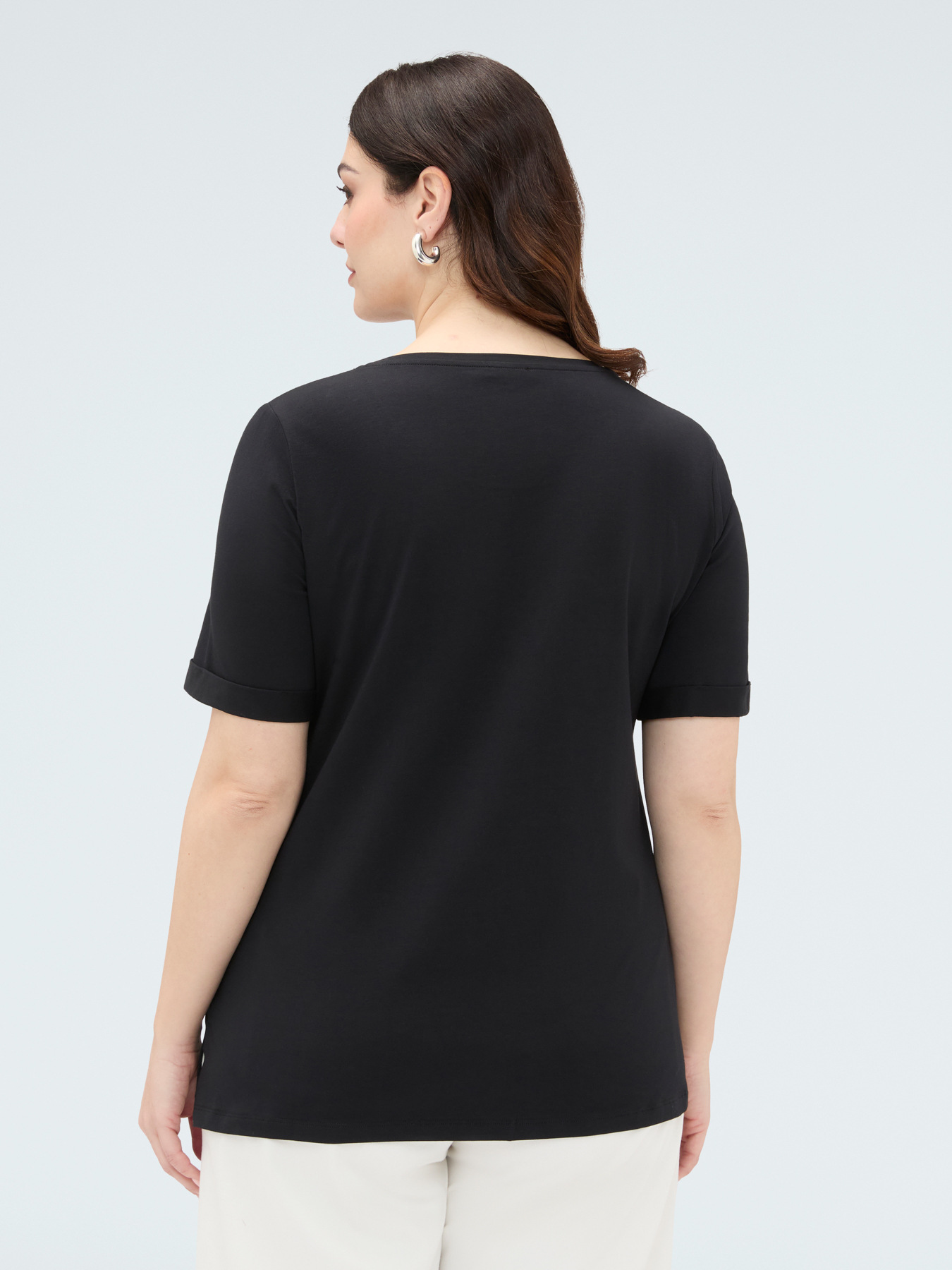 Cotton t-shirt with dragonfly charm image number 1