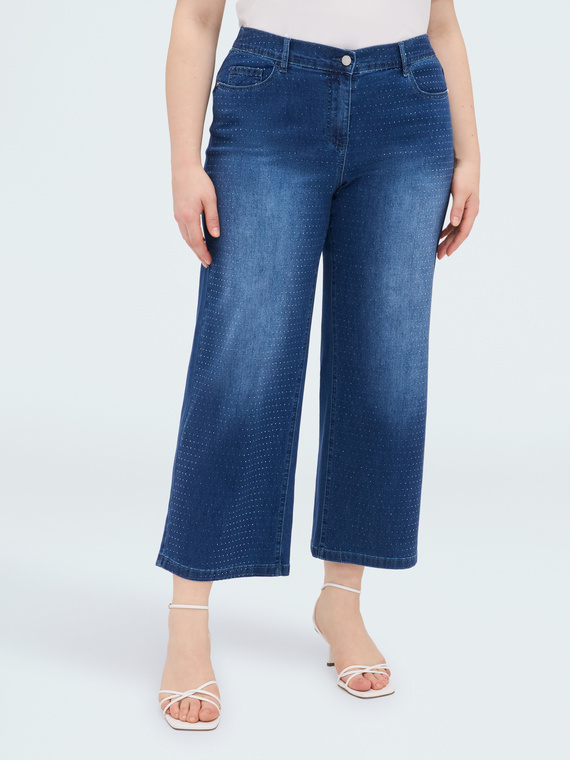Cropped full hotfix jeans