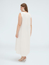Robe longue avec d&eacute;collet&eacute; en V image number 1