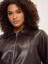 Biker jacket with drawstring hem image number 3
