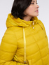 Hybrid down jacket with hood and drawstring image number 3