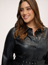 Robe chemisier courte avec ceinture image number 3
