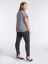 Pantaloni skinny con parti in similpelle image number 1