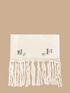 Schal mit Fransen und Stickerei image number 0