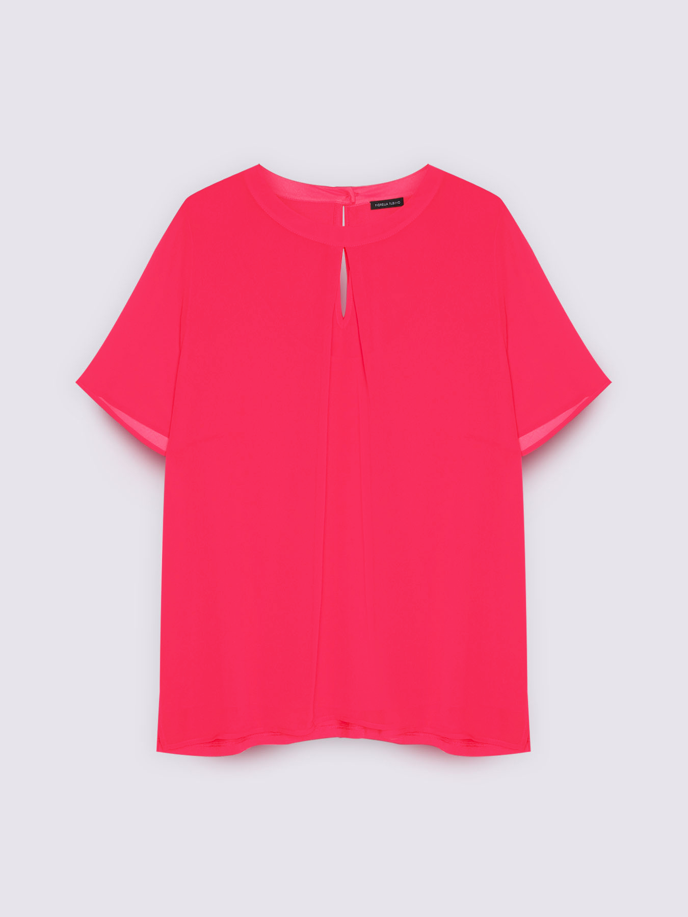 T-shirt bimaterica con apertura a goccia image number 4